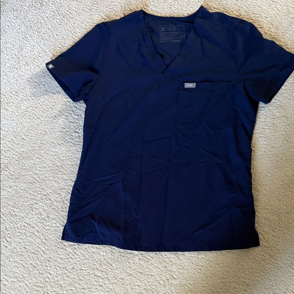 Figs Women’s Navy Blue Scrub top